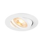 SLV New Tria 68 Spot Aluminium Wit Rond | Zaagmaat 68mm - Geschikt voor 1x GU10 