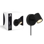 D'Lite Wandlamp Trop Zanderig Zwart | Geschikt Voor 1x GU10