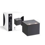 D'Lite Wandlamp Elingen Solar Zwart Up & Down - 830 Warm Wit | IP54