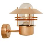 Nordlux Blokhus Wandlamp Koper en Glas Koper | IP54 - Geschikt voor E27