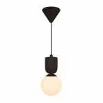 Nordlux Sadie Pendelarmatuur Composite Zwart | Geschikt voor 1x E14