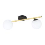 Emibig Plafondlamp Splendi Staal Zwart | Geschikt voor 2x E14 - Max 10W