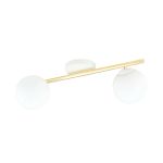 Emibig Plafondlamp Splendi Staal Wit | Geschikt voor 2x E14 - Max 10W