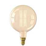 Calex XXL Mega Hoge lumen Goud Globe LED E27 G125 Filament 10.5W 1100lm- 821 Zeer Warm Wit | Dimbaar