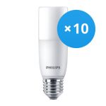 Voordeelpak 10x Philips Corepro LED E27 Tubular Stick Mat 9.5W 950lm - 830 Warm Wit | Vervangt 68W