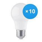 Voordeelpak 10x Bright Choice LED Lamp E27 Peer Mat 4.9W 470lm - 830 Warm Wit | Vervangt 40W