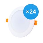 Voordeelpak 24x Bright Choice LED Downlight 18W 1620lm 120D - 840 Koel Wit | Zaagmaat 175mm - Vervangt 2x18W