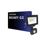 Noxion LED Floodlight Beamy G3.1 Zwart 20W 2200lm 100D - 830 Warm Wit | IP44 - Bewegings- en Lichtsensor - Symmetrisch 