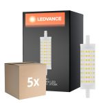 Voordeelpak 5x Ledvance Performance LED R7s Dubbel Ended 118mm Helder 15W 2000lm - 827 Zeer Warm Wit | Vervangt 125W