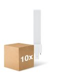 Voordeelpak 10x Ledvance Dulux-S LED 4W - 830 Warm Wit | 2-Pin - Vervangt 9W
