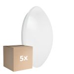 Voordeelpak 5x Ledvance Surface Circulair 350 Wit 18W 1440lm - 840 Koel Wit | IP44 - met Sensor - Vervangt 2x18W