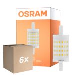 Voordeelpak 6x Osram LED R7s 78mm Helder 9.5W 1055lm - 827 Zeer Warm Wit | Dimbaar - Vervangt 75W