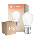Voordeelpak 10x Ledvance Classic LED B22 Peer Mat 3.4W 470lm - 827 Zeer Warm Wit | Vervangt 40W