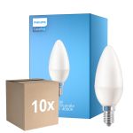 Voordeelpak 10x Philips Corepro LED Kaars E14 Mat 7W 806lm - 840 Koel Wit | Vervangt 60W