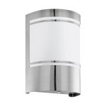Eglo Wandlamp Cerno 2 Roestvrij Staal | IP44 - Geschikt voor 1x E27 - Lichtsensor