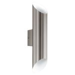 Eglo Wandlamp Agolada Buitenverlichting Roestvrij Staal Grijs Up & Down 7.4W 660lm - 830 Warm Wit