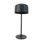 Eglo Tafellamp Roccanova Solar Staal Zwart 2W 270lm - 830 Warm Wit | IP44 - Aanraak dimbaar - USB-C