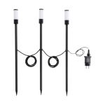 Voordeelpak 3x Eglo Prikspot Zancaro 1 Aluminium Zwart 1W 130lm - 830 Warm Wit | IP44