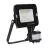 Ledvance LED Floodlight Compact Zwart 10W 1000lm 100D - 840 Koel Wit | IP65 - Symmetrisch - Bewegings- en lichtsensor