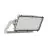 Ledvance LED Floodlight Max Radial 45 Aluminium Grijs 600W 76400lm 45D - 830 Warm Wit | IP66 - Symmetrisch