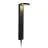 Nordlux Solar Sokkel Lamp Rica Rond Roestvrij Staal Zwart 4.5W 400lm - 830 Warm Wit | Bewegings- en Lichtsensor