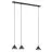 Emibig Hanglamp Elit Staal Zwart | Geschikt voor 3x GX53 - Max 12W