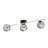 Emibig Plafondlamp Splendi Staal Zwart | Geschikt voor 3x E14 - Max 10W