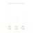 Emibig Hanglamp Glam Staal Wit | Geschikt voor 3x E14 - Max 10W