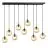 Emibig Hanglamp Cosmo Staal Zwart | Geschikt voor 9x E14 - Max 10W