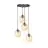 Emibig Hanglamp Istar Staal Zwart | Geschikt voor 4x E27 - Max 10W
