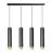 Emibig Hanglamp Kibo Staal Zwart | Geschikt voor 4x GU10 - Max 10W