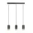 Emibig Hanglamp Fumiko Staal Zwart | Geschikt voor 3x GU10 - Max 10W