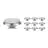 Voordeelpak 10x Noxion LED Spot G53 AR111 7.4W 450lm 40D - 927 Zeer Warm Wit | Beste Kleurweergave - Dimbaar - Vervangt 50W