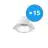 Voordeelpak 15x Noxion LED Downlight Apollo 9W 1100lm 60D - 840 Koel Wit | 145mm - Zaagmaat 120mm - UGR 