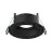 Noxion LED Spot Ares Diep ring Zwart - met Binnenring Zwart | Zaagmaat 68mm - incl. GU10 Fitting