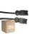 Voordeelpak 25x Noxion GST - Compatibel Verlengkabel Zwart - Mannelijk + Vrouwlijk - 1m - 3 pole 1,5mm2