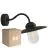 Voordeelpak 6x Nordlux Luxe Wandlamp Metaal Zwart | Geschikt voor E27