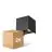 Voordeelpak 2x D'Lite Wandlamp Elingen Aluminium Zwart Up & Down 4.9W 480lm - 830 Warm Wit | IP65 - Lichtsensor