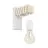 Eglo Wandlamp Townshend Staal Wit | IP20 - Geschikt voor 1x E27 