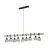Eglo Hanglamp Townshend 5 Staal Hout Zwart | IP20 - Geschikt voor 9x E27 