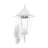 Eglo Wandlamp Navedo Aluminium Wit | IP44 - Geschikt voor 1x E27 - Bewegingssensor