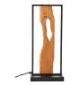 Brilliant Tafellamp Chaumont Aluminium Metaal Hout Zwart 8W 940lm - 830 Warm Wit