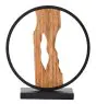 Brilliant Tafellamp Chaumont Aluminium Metaal Hout Zwart 6W 850lm - 830 Warm Wit