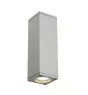 SLV Theo Up/Down Wandlamp Aluminium Grijs | IP44 - Buitenverlichting - Geschikt voor 2x GU10 Max. 35W - Dimbaar