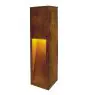 SLV Slot 50 Vloerlamp Staal Roestig 9W 30lm - 830 Warm Wit | Buitenverlichting - IP55