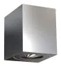 Nordlux Canto Kubi 2 Wandlamp Roestvrij Staal Up & Down - 10.6W 500lm - 830 Warm Wit | IP44