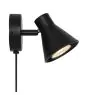 Nordlux Eik Wandlamp Metaal Zwart | Geschikt voor 1x GU10