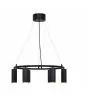 Nordlux Vico Pendelarmatuur Aluminium en Metaal Zwart | 534mm - Geschikt voor 6x GU10