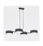 Emibig Hanglamp Drumz Staal Zwart | Geschikt voor 4x E14 - Max 10W