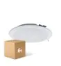 Voordeelpak 6x Voordeelpak 6x LED Downlight Pan 18W 1440lm 840 Koel Wit | 177mm - Zaagmaat 150mm